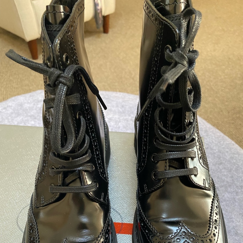 Prada Lace up Oxford Boot